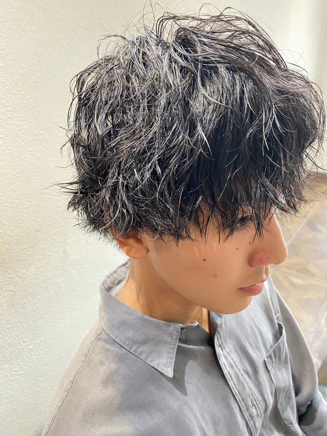 パーマセット メンズパーマの簡単なセット方法をお伝えします！ - 池田市石橋の美容